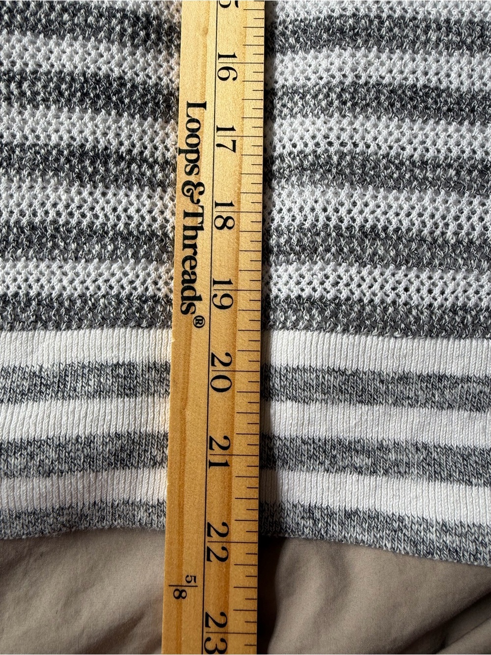 Loft Open Knit Hooded Striped Sweater Womens Size Medium Summer Beach Vacation - Picture 6 of 8